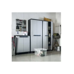 Wandkasten-Keter Linear Opbergkast utility - bezemkast - 3 planken