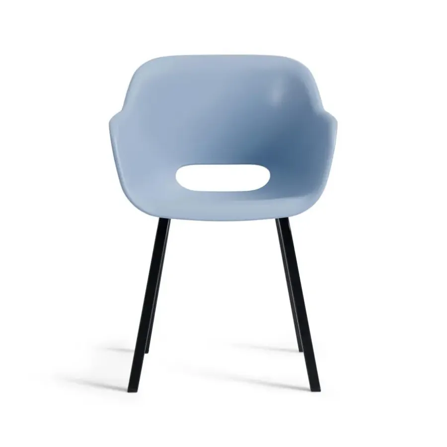 Tuinstoelen-Keter Noa Tuinstoel - 2 stuks - 55x56.5x80cm - metalen onderstel - Blauw