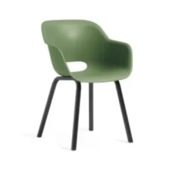 Keter Noa Tuinstoel - 2 stuks - 55x56.5x80cm - metalen onderstel - Olijfgroen