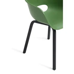 Keter Noa Tuinstoel - 2 stuks - 55x56.5x80cm - metalen onderstel - Olijfgroen