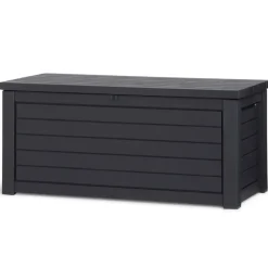 Kussenboxen-Keter Northwood Opbergbox - 630L - 155.1x72.4x69.4 cm - Grafiet