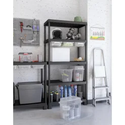 Keter Plus Shelf 90/5 - 5 Planken - 90x40x182cm - Zwart