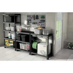 Keter Plus Shelf 90/5 - 5 Planken - 90x40x182cm - Zwart