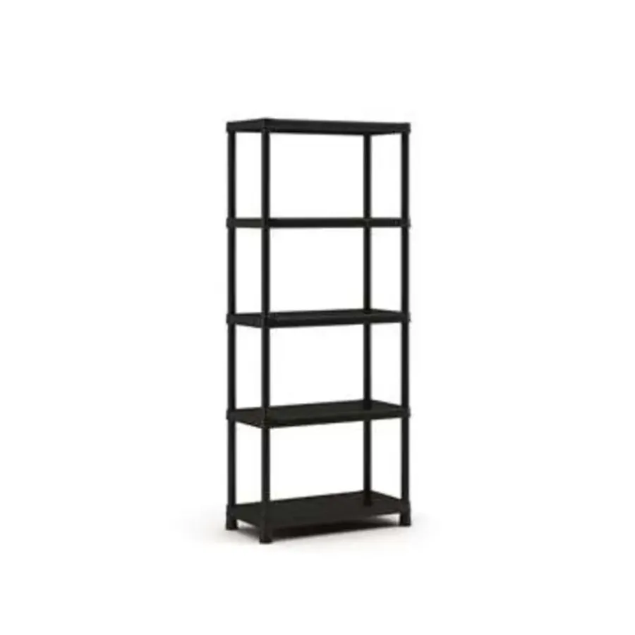 Keter Plus Stellingrek 80/5 - 5 Planken - 80x40x187 cm - zwart