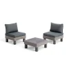 Loungesets-Keter Signature Elements Balkonset 2 personen - met groene kussens - Cappuccino