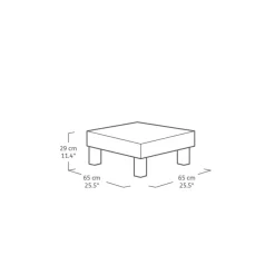 Loungesets-Keter Signature Elements Balkonset 2 personen - met groene kussens - Cappuccino