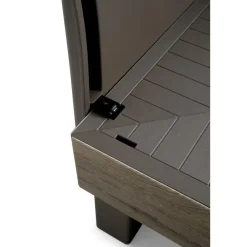 Keter Signature Elements Loungeset 4 personen - met groene kussens - Cappuccino