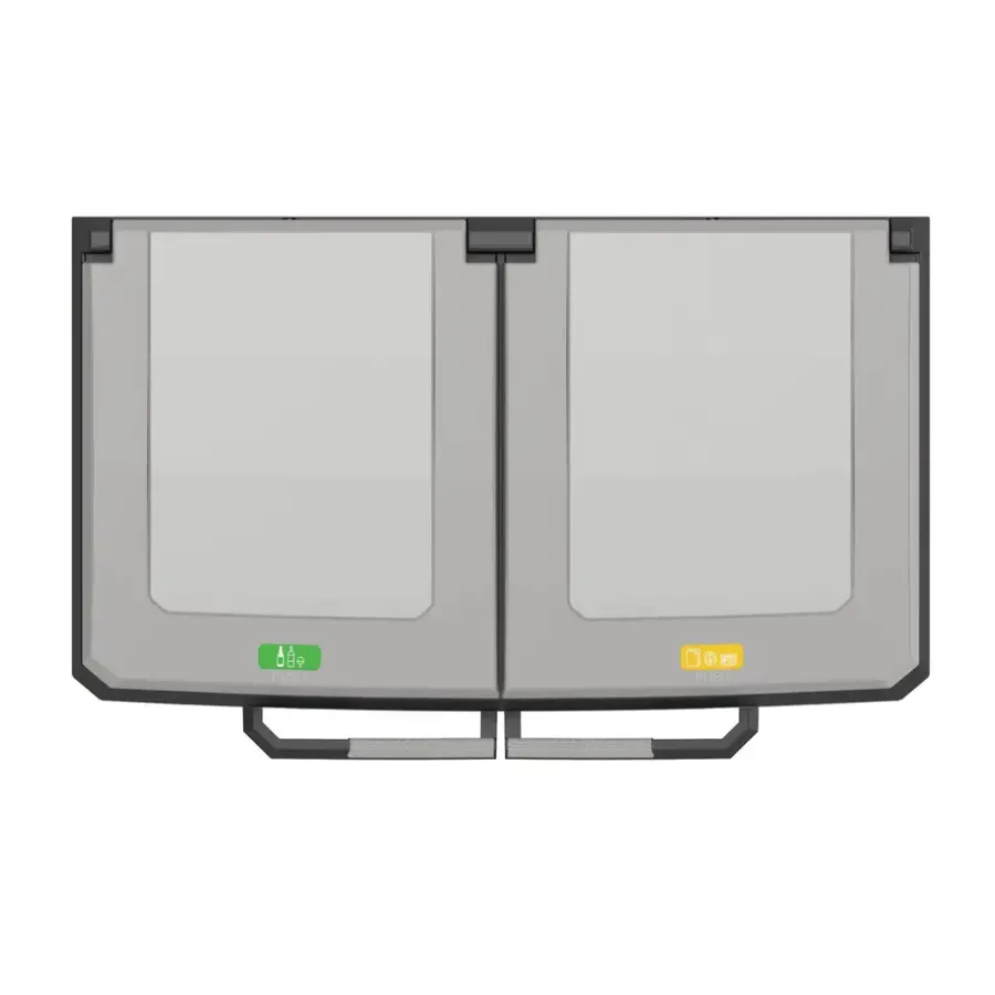 Prullenbakken-Keter Split Premium Recycling Kliko - Vuilbakken buiten - 2x110L