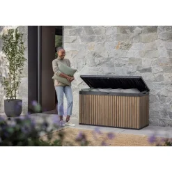 Keter Venetian Opbergbox - 570L - 142.5x65.3x78.2cm - Bruin