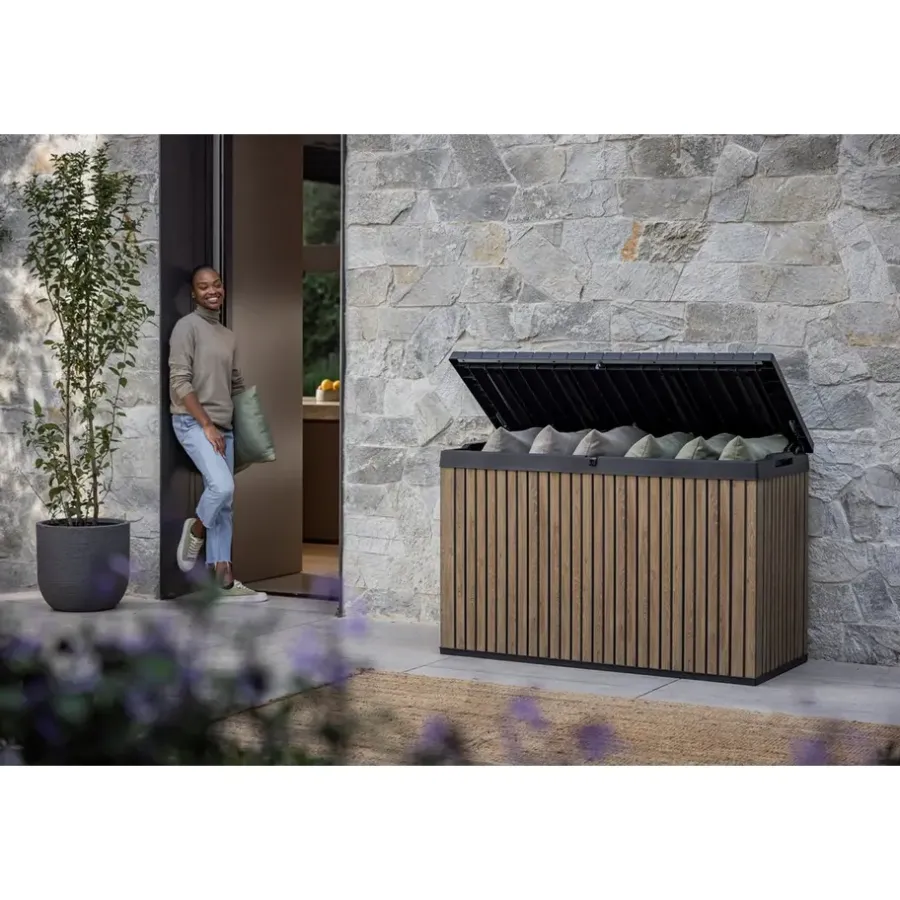 Keter Venetian Opbergbox - 670L - 142.5x65.3x89.5cm - Bruin