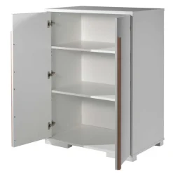 Kinderkledingkasten-Vipack Kinderkledingkast London 98x56x116cm - wit