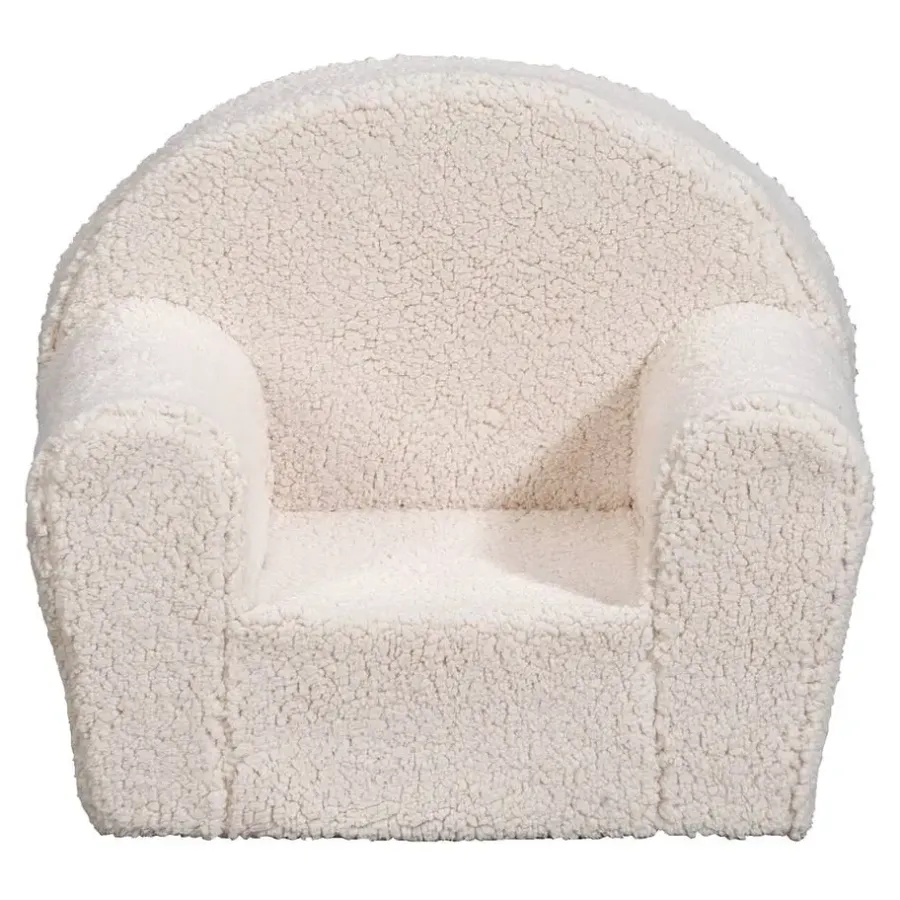 Fauteuils-Leen Bakker Kinderstoel Louise - teddy - ecru