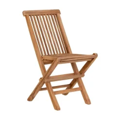 House Nordic Kinderstoel Naturel Teakhout - Zithoogte 33cm - Toledo - Set van 2