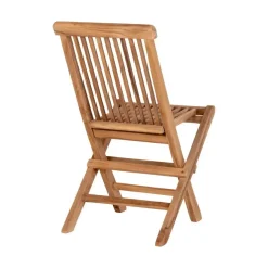 House Nordic Kinderstoel Naturel Teakhout - Zithoogte 33cm - Toledo - Set van 2