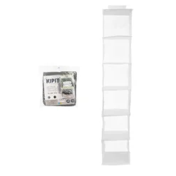 Kledingrekken|Kledingrekken-Kipit Kledingkast organizer - 6 vaks - wit - 25 x 25 x 138 cm
