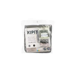 Kipit Kledingkast organizer - 6 vaks - zwart - 25 x 25 x 138 cm