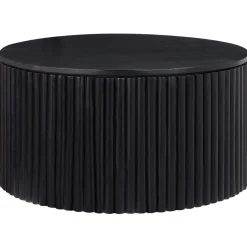 Salontafels-Beliani KIRKWOOD - Salontafel - Zwart - Mangohout
