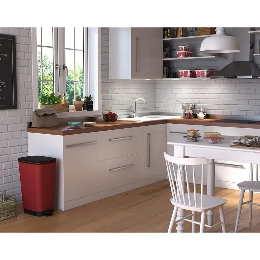 Kis Chic Bin Pedaalemmer - 50L - rood