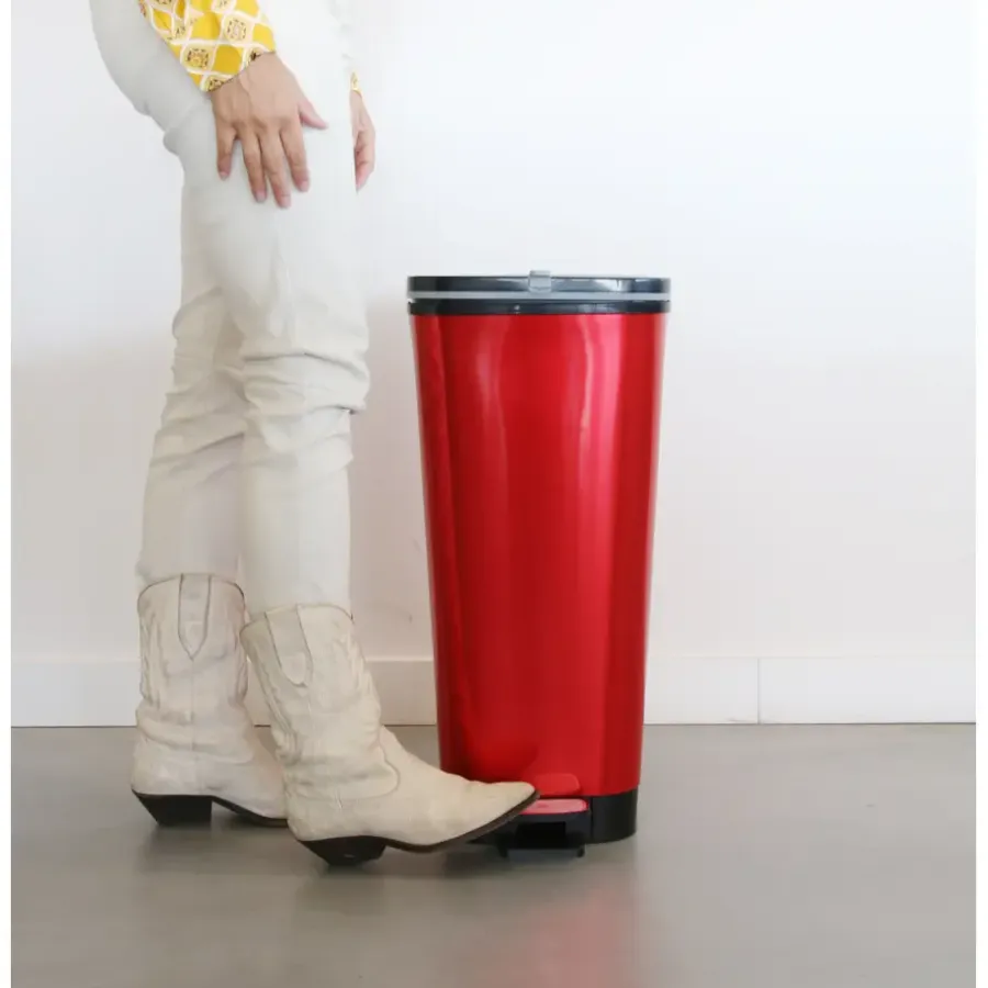 Kis Chic Bin Pedaalemmer - 50L - rood