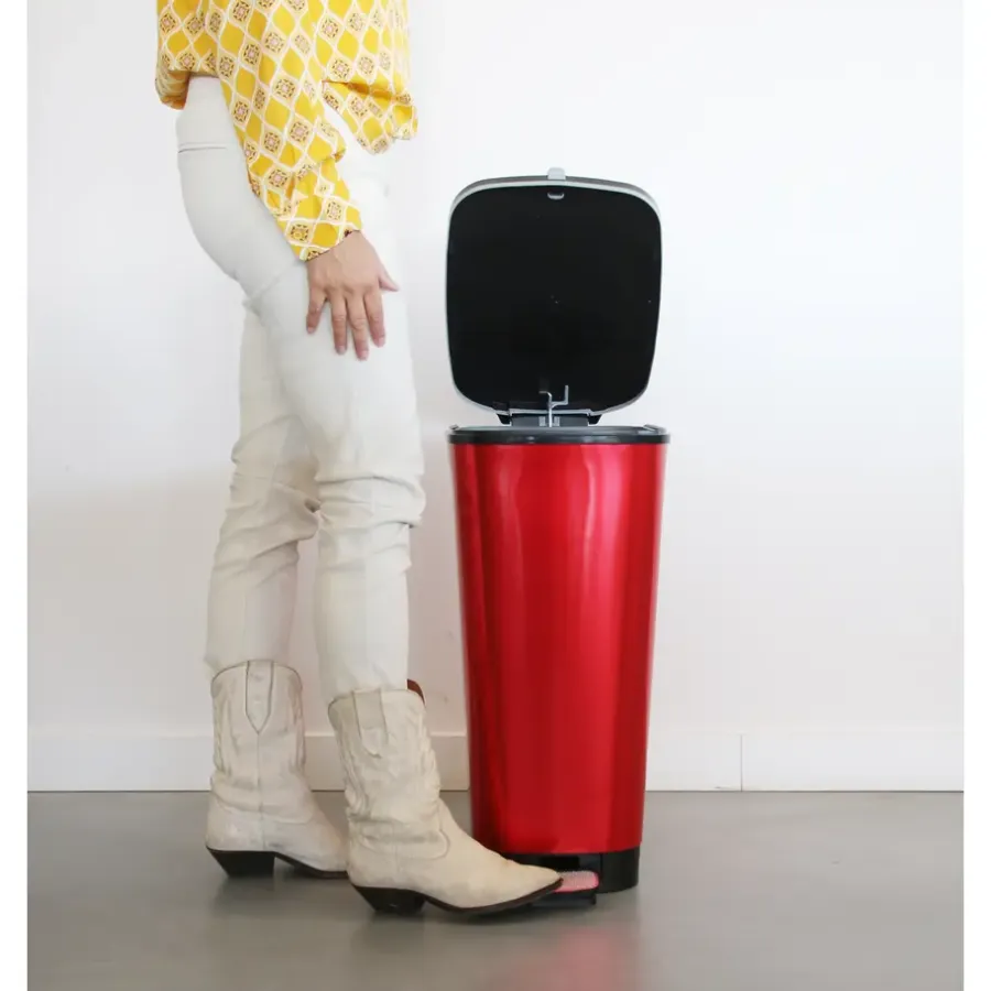 Kis Chic Bin Pedaalemmer - 50L - rood