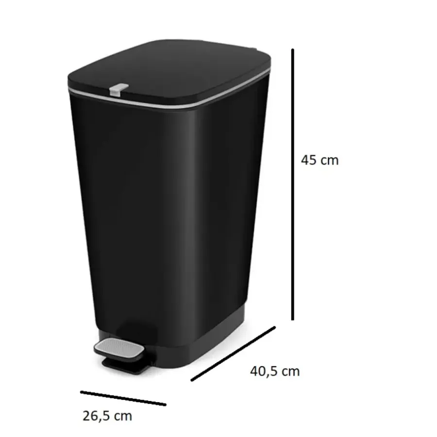 KIS Chic Bin Pedaalemmer - 23L - Zwart