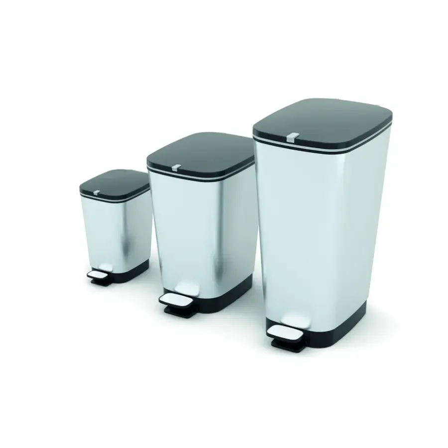 Prullenbakken-KIS Chic Bin Pedaalemmer - 43L - Metallic