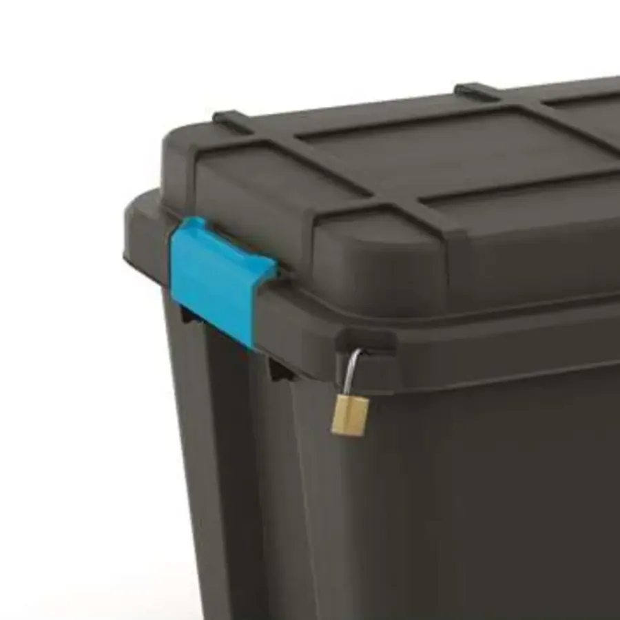 Opbergboxen-KIS Scuba Opbergbox L - 80L - zwart/blauwe clips