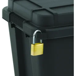 Opbergboxen-KIS Scuba Opbergbox L - 80L - zwart/blauwe clips