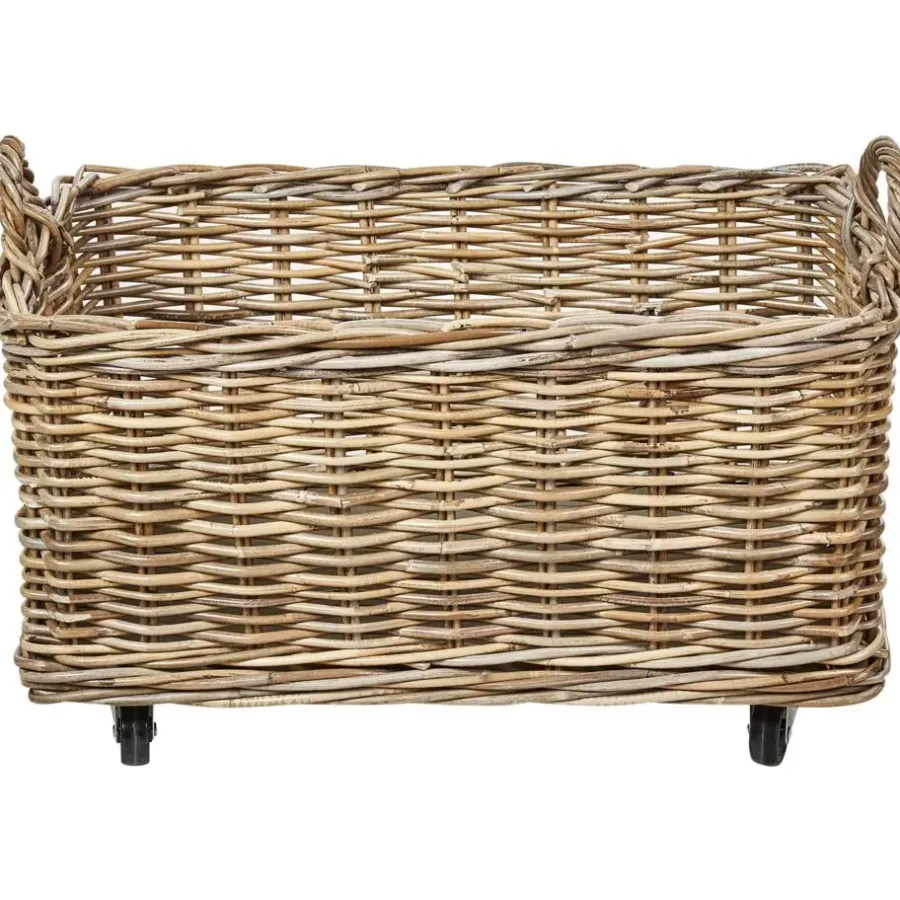 Opbergmanden-Beliani KITIM - Manden set - Natuurlijk - Rotan