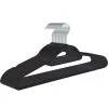 Merkloos Kledinghangers - antislip - 20 stuks - zwart