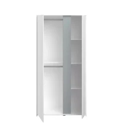Kledingkasten|Kledingkasten-Leen Bakker Kledingkast Bobby 2-deurs - wit - 182x90x51 cm