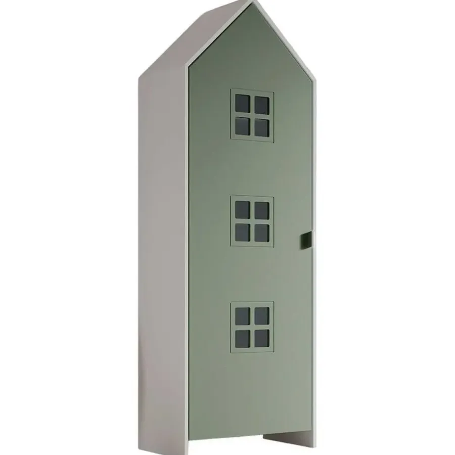 Kinderkledingkasten-Vipack Kledingkast Casami Bruges - 58x37x172 cm - Groen
