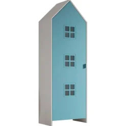 Vipack Kledingkast Casami Bruges - 58x37x172 cm - Blauw