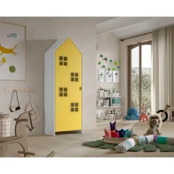 Vipack Kledingkast Casami Bruges - 58x37x172 cm - Geel