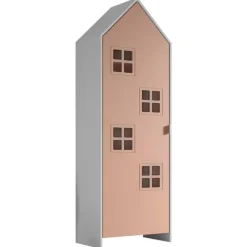 Kinderkledingkasten-Vipack Kledingkast Casami Bruges - 58x37x172 cm - Roze