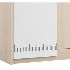 Leen Bakker Kledingkast Charly 2-deurs - acaciakleur - 180x85x52 cm