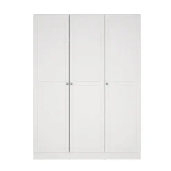 Kledingkasten|Kledingkasten-Leen Bakker Kledingkast Lynn 3-deurs - wit - 200x147x62 cm