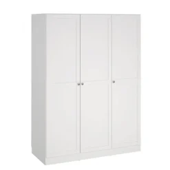 Kledingkasten|Kledingkasten-Leen Bakker Kledingkast Lynn 3-deurs - wit - 200x147x62 cm