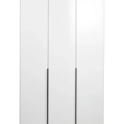 Leen Bakker Kledingkast Milaan 3-deurs- wit - 208x135x58 cm