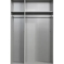 Leen Bakker Kledingkast Milaan 3-deurs - wit - 236x135x58 cm