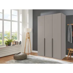 Leen Bakker Kledingkast Milaan 3-deurs - greige - 236x135x58 cm
