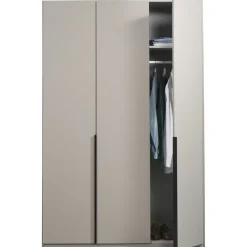 Leen Bakker Kledingkast Milaan 3-deurs - greige - 236x135x58 cm