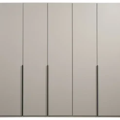 Leen Bakker Kledingkast Milaan 5-deurs - greige - 208x225x58 cm