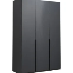 Leen Bakker Kledingkast Milaan 3-deurs - grafiet - 236x135x58 cm