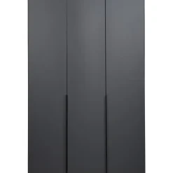 Leen Bakker Kledingkast Milaan 3-deurs - grafiet - 236x135x58 cm