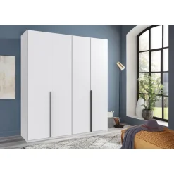 Kledingkasten|Kledingkasten-Leen Bakker Kledingkast Milaan 4-deurs- wit - 208x180x58 cm