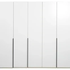 Leen Bakker Kledingkast Milaan 5-deurs - wit - 236x225x58 cm