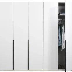 Leen Bakker Kledingkast Milaan 5-deurs - wit - 236x225x58 cm