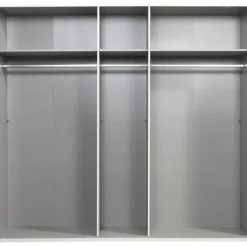 Leen Bakker Kledingkast Milaan 5-deurs - wit - 236x225x58 cm