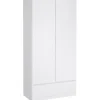 Leen Bakker Kledingkast Naia 2-deurs - hoogglans wit - 50x99x201 cm